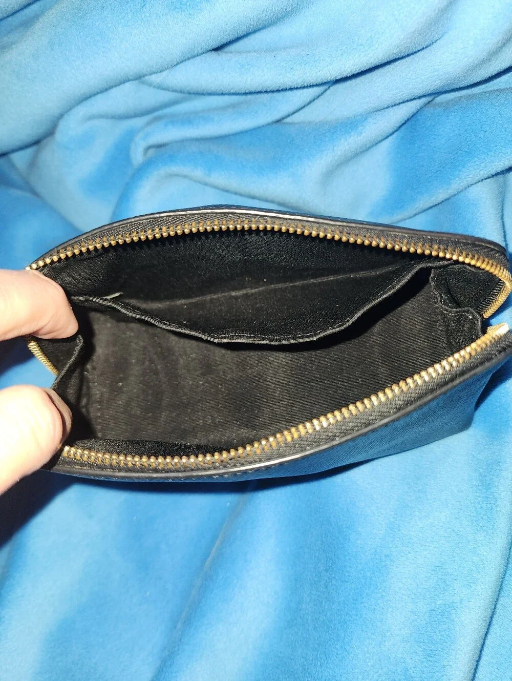 Coach black leather